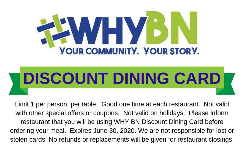Bloomington-Normal Restaurant Discount Card - Enjoy local restaurant favorites at 70% OFF!