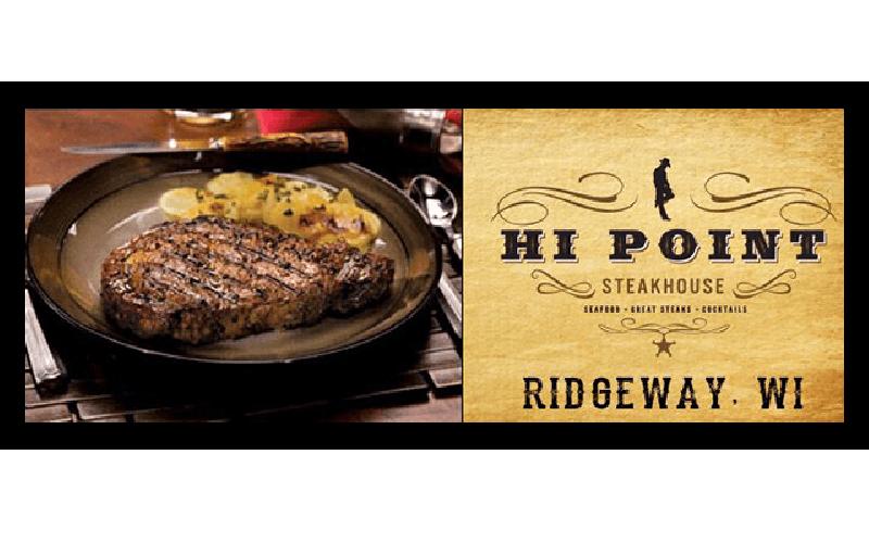 Hi Point Steakhouse - $30 Gift Card for $15 towards food and drinks!