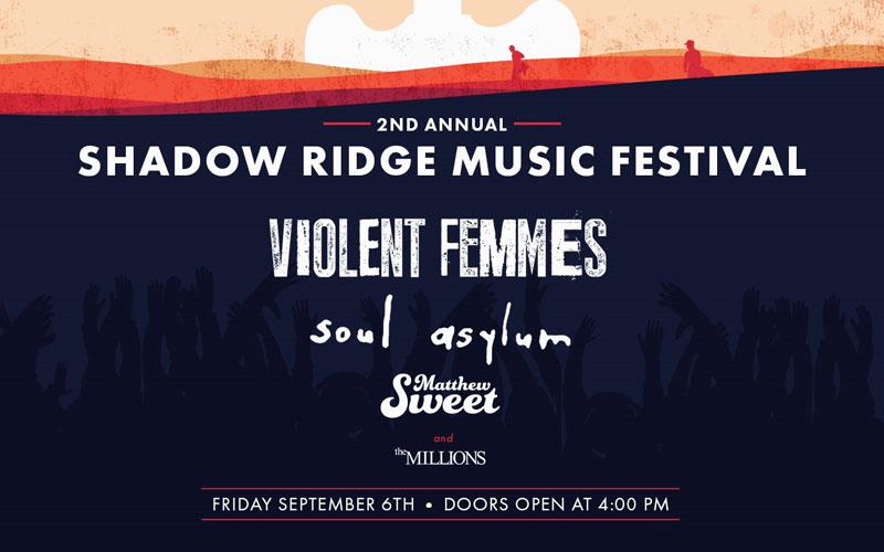 Shadow Ridge Music Festival - HALF OFF TICKETS TO 2nd Annual Shadow Ridge Music Festival!