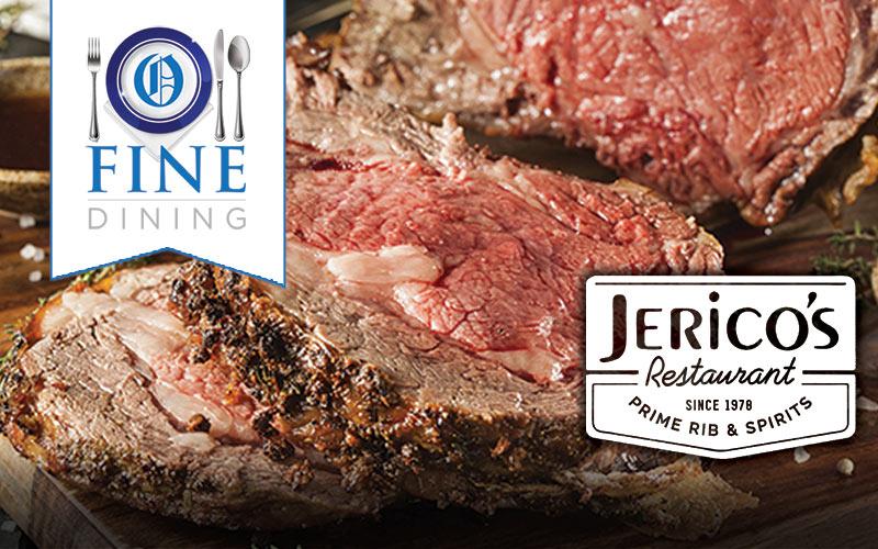 Jerico's Restaurant - Get a $50 Gift Card to Jerico's Restaurant for only $25!