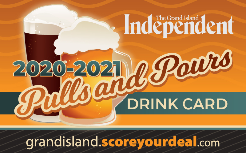Grand Island Independent - Pulls & Pours Drink Card