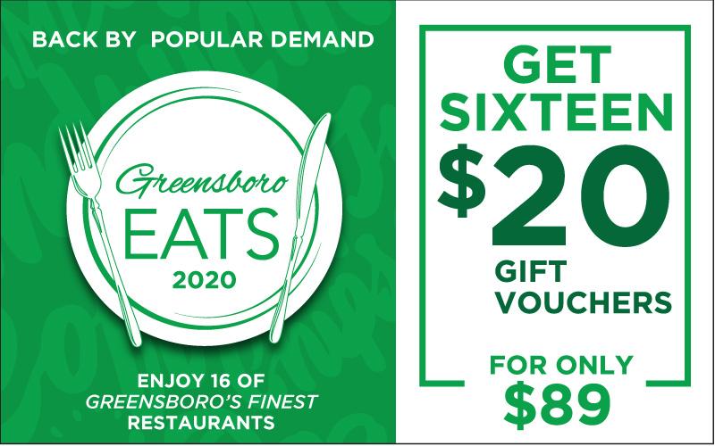 Greensboro Eats - GSO EATS - Get $300 in Restaurant Gift Certificates for $89