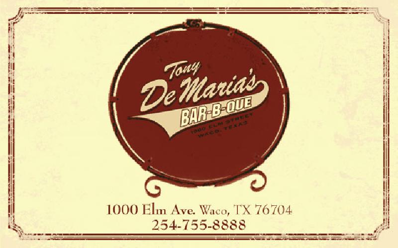 Tony Demaria's BBQ - Pay $5 and get $10 at Tony DeMaria’s BBQ