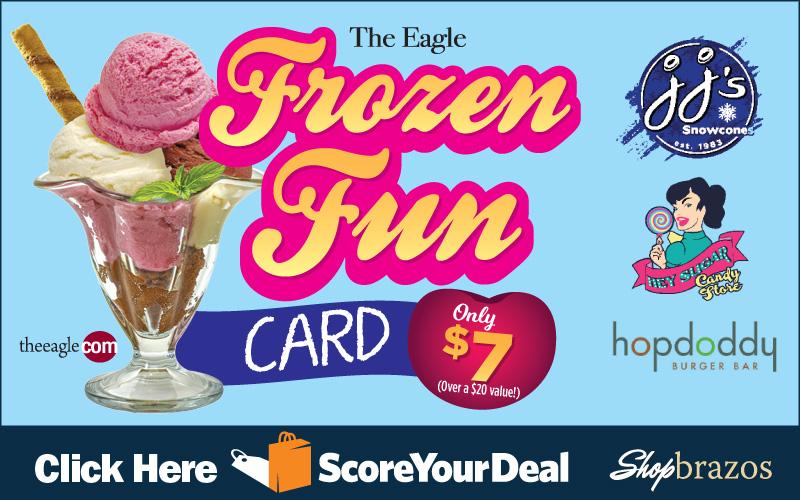 The Eagle - Shopbrazos Score Your Deal - Try six different frozen treats from six different great local restaurants for Only $7
