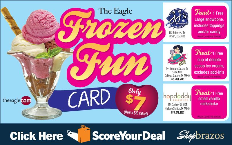 The Eagle - Shopbrazos Score Your Deal - Try six different frozen treats from six different great local restaurants for Only $7