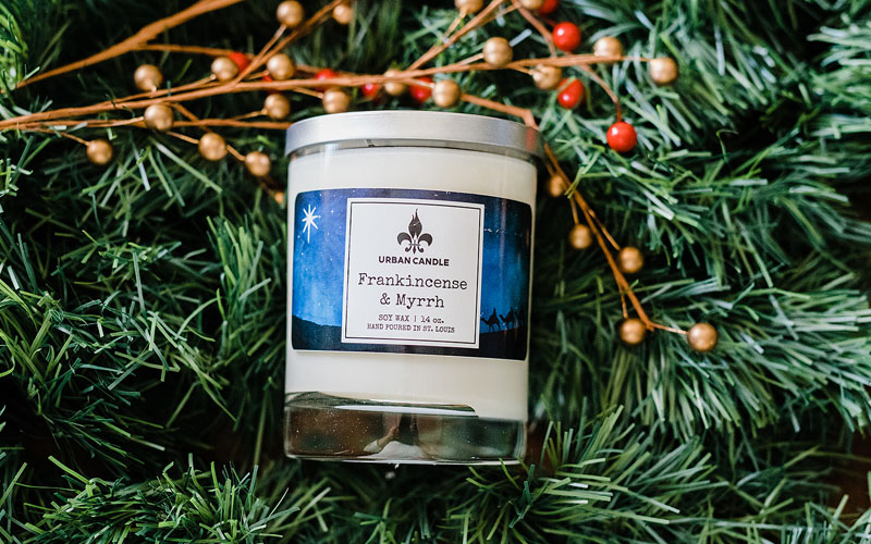 Urban Candle Company - Frankincense & Myrrh | Holiday Soy Candle